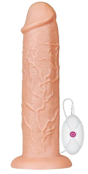 Telesni vibrator-gigant 11 Inch Realistic Long Vibrating Dildo-28 cm.