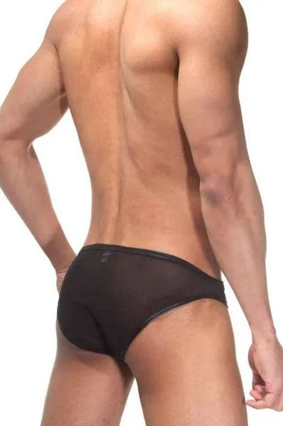 Crne gaćice sa sjajnim ivicama