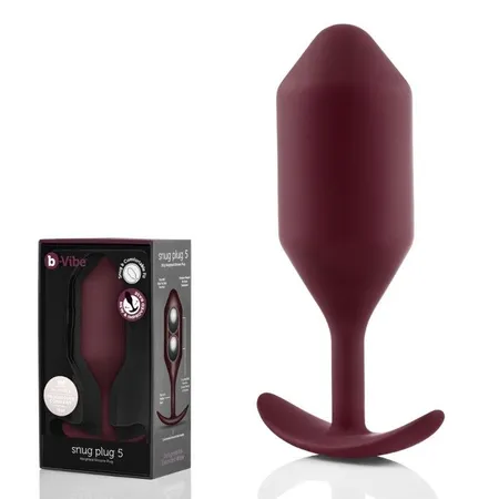 Profesionalni čep za nošenje B-Vibe Snug plug 5 Bordeauk