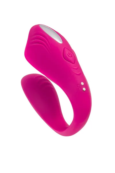Vibrator za parove a-Tois Cobrum, silikon, ružičasta, 9,6 cm