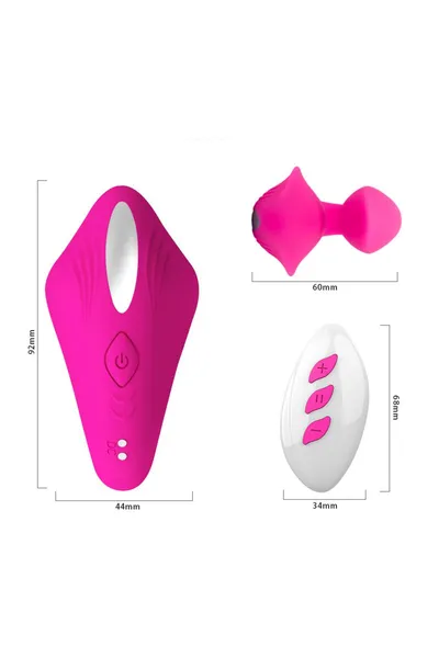 Vibrator za parove a-Tois Cobrum, silikon, ružičasta, 9,6 cm