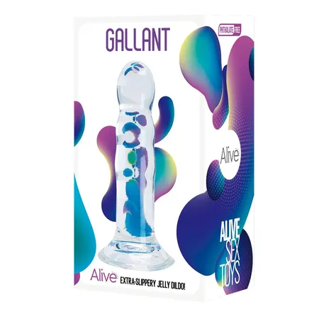 Prozirni dildo na usisnoj čaši gallant Jelli Dildo-16 cm.