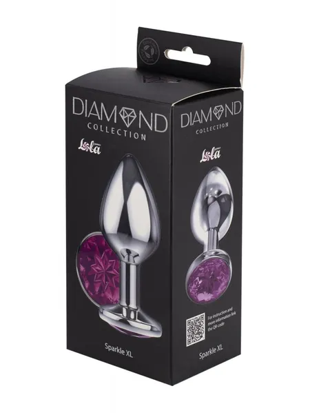 Veliki analni čep Diamond Purple Sparkle XL 4028-01lola