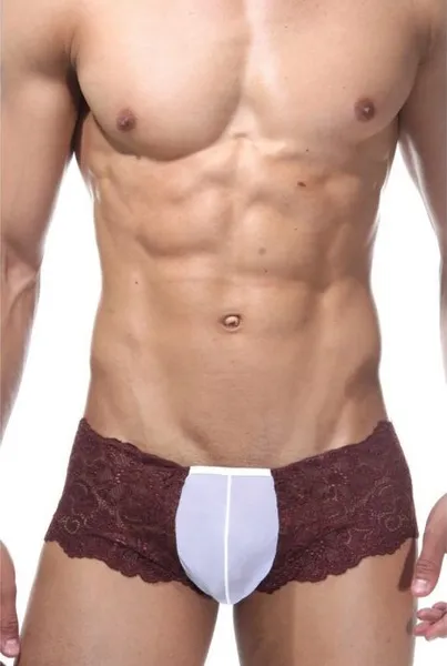 Čipkaste Hips gaćice sa belim umetkom