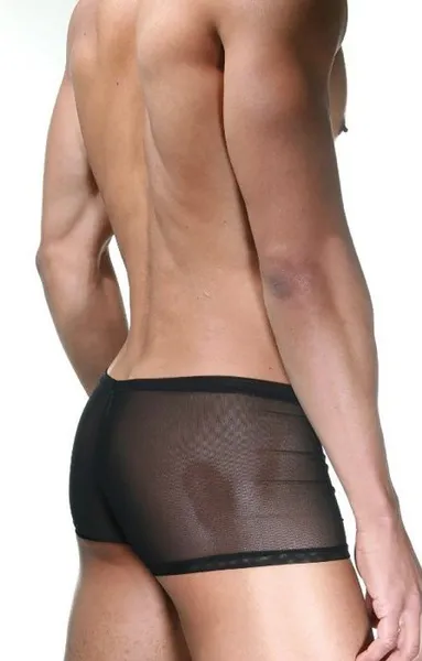 Crni boxeri sa ružičastim umetkom