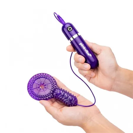 Pink Vibe set prstenova za dvoje sa 10 vibracionih funkcija