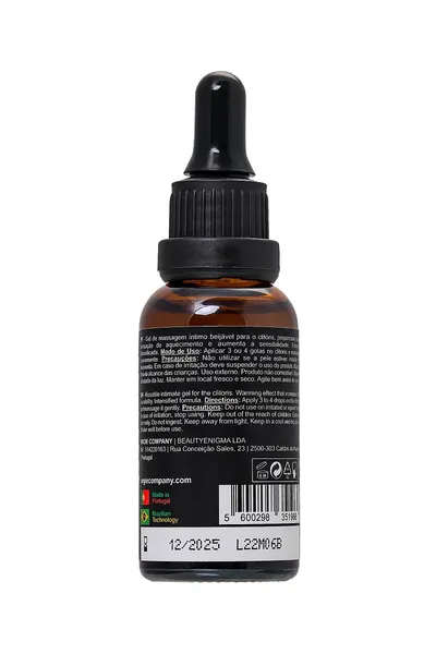 Agitacijski jestivi gel za klitoris Orgasm Drops Intense, 30 ml