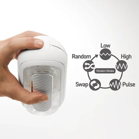 Tenga Flip Zero Graviti Masturbator sa vibracijom, bela