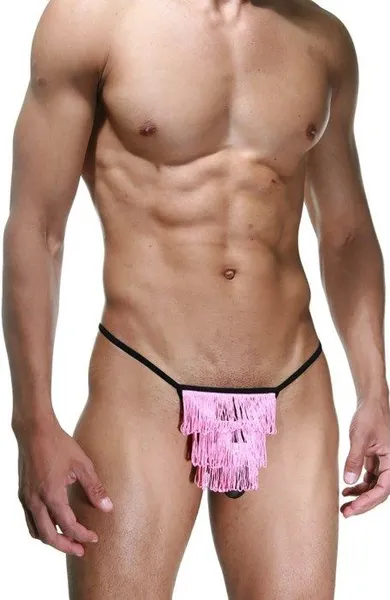 Crne tange sa ružičastim resama