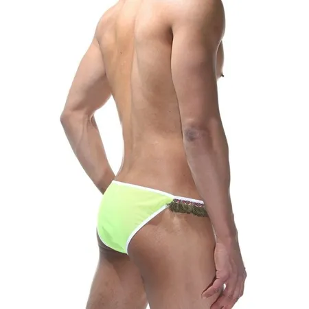 Svetlo zelene tanga gaćice sa resama