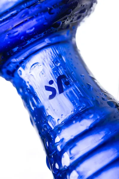 Satisfier Double Cristal dvostrani Dildo, staklo, cijan, 19,5 cm