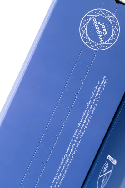 Satisfier Double Cristal dvostrani Dildo, staklo, cijan, 19,5 cm