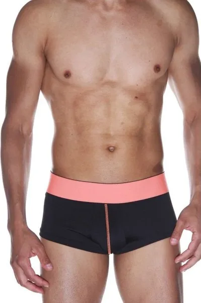 Crne Hips gaćice sa pojasom od breskve