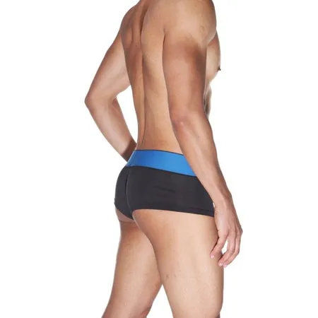 Crne Hips gaćice na širokom plavom pojasu