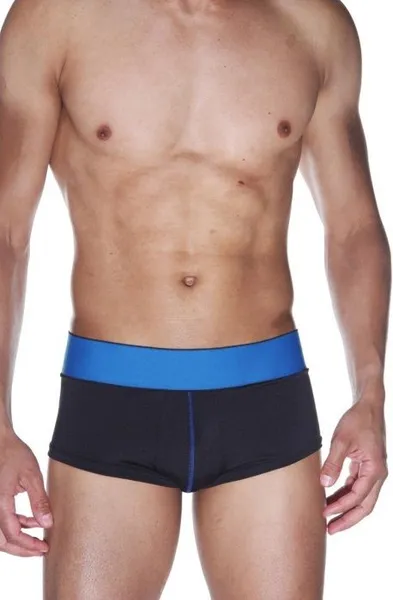 Crne Hips gaćice na širokom plavom pojasu