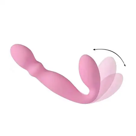 Rozova bezremneva vibrostrapon 17,8 sm.