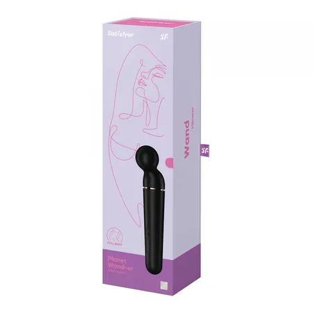 Vibracioni masažer Satisfyer Planet Wand-er, Crna