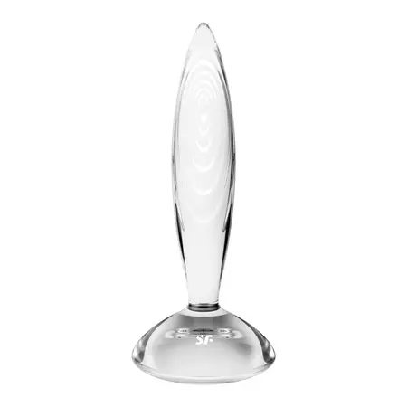 Satisfier Sparkling Cristal stakleni dildo, proziran