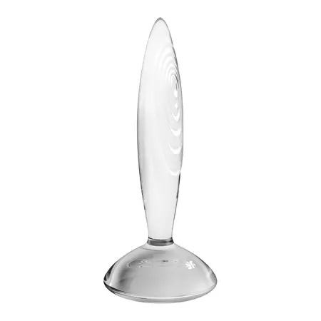 Satisfier Sparkling Cristal stakleni dildo, proziran