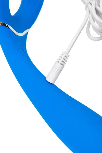 L'eroina Vhalli multifunkcionalni vibrator, silikon, cijan, 18,5 cm