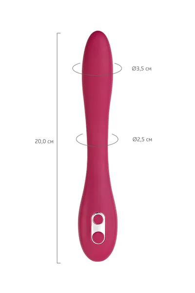 Multifunkcionalni vibrator Ja EROINA Caberna, silikonski, burgundija, 20 cm