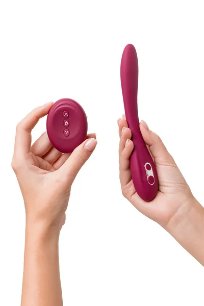 Multifunkcionalni vibrator Ja EROINA Caberna, silikonski, burgundija, 20 cm
