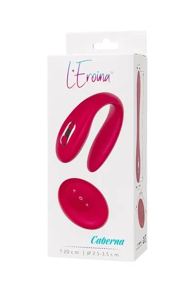 Multifunkcionalni vibrator Ja EROINA Caberna, silikonski, burgundija, 20 cm