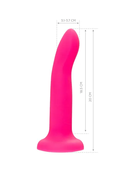 Dildo, sjaj u mraku Beyond by Toyfa Clint Glow, silikon, roze, 20 cm