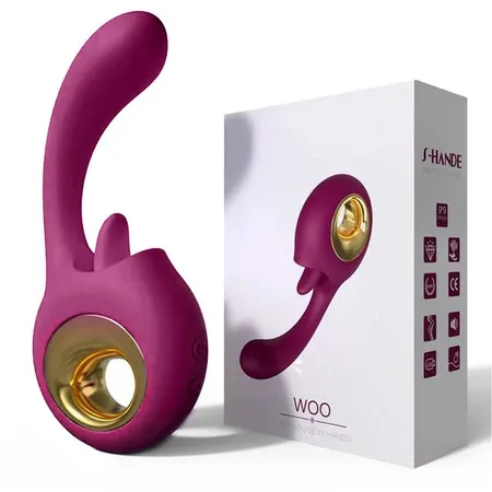Ljubičasti Voo vibracioni masažer sa jezičkom .