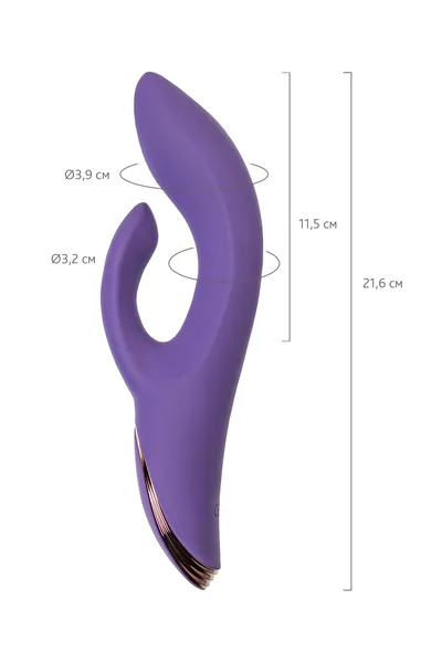 Vibrokrolik sa funkcijom Come-Hither JOS Fingie, silikon, ljubičasta, 21,6 cm