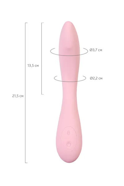 G-Spot vibrator sa jos Mitzi stimulativnom kuglicom, silikon, roze, 21 cm