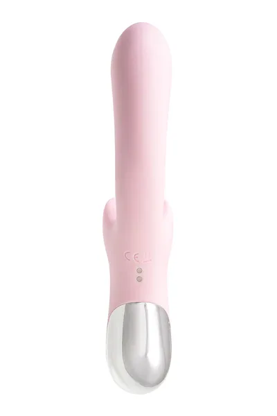 VIBROKROLIK sa laskavim jezikom JOS Orali, silikon, roze, 22 cm