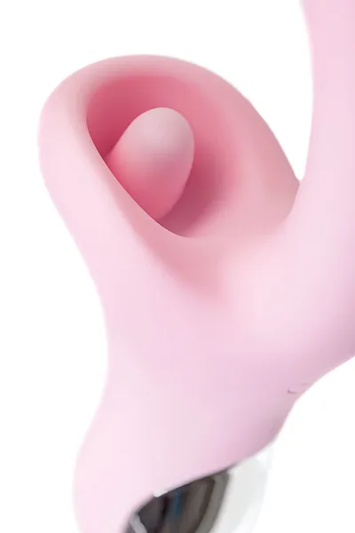 VIBROKROLIK sa laskavim jezikom JOS Orali, silikon, roze, 22 cm
