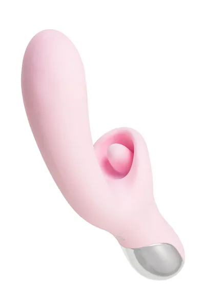 VIBROKROLIK sa laskavim jezikom JOS Orali, silikon, roze, 22 cm