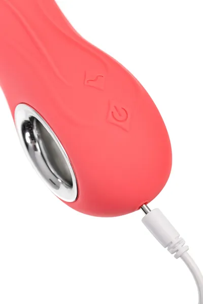 Stimulator sa funkcijom Up Dovn Flovetta flok, silikon, koral, 21,5 cm