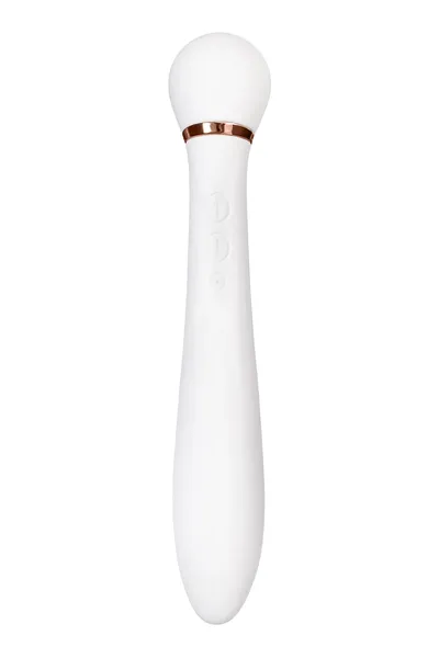 Flovetta Jasmine vakuumski stimulisani Vibrator, silikon, beli, 23 cm