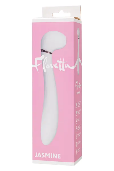 Flovetta Jasmine vakuumski stimulisani Vibrator, silikon, beli, 23 cm