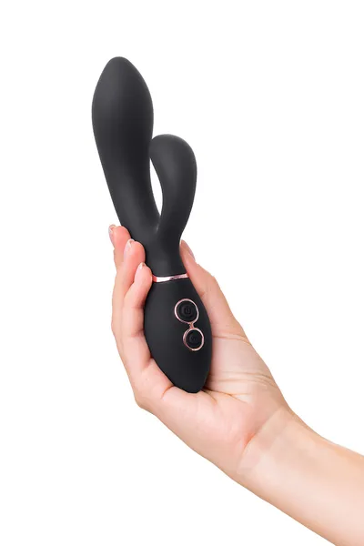 Vibrator-zec vaname D-Splash Avalanche, silikon, Crna, 20,5 cm