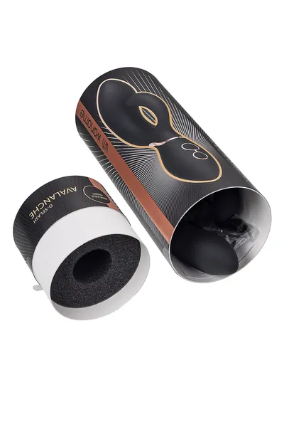 Vibrator-zec vaname D-Splash Avalanche, silikon, Crna, 20,5 cm