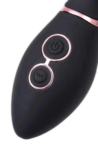 Vibrator-zec vaname D-Splash Avalanche, silikon, Crna, 20,5 cm