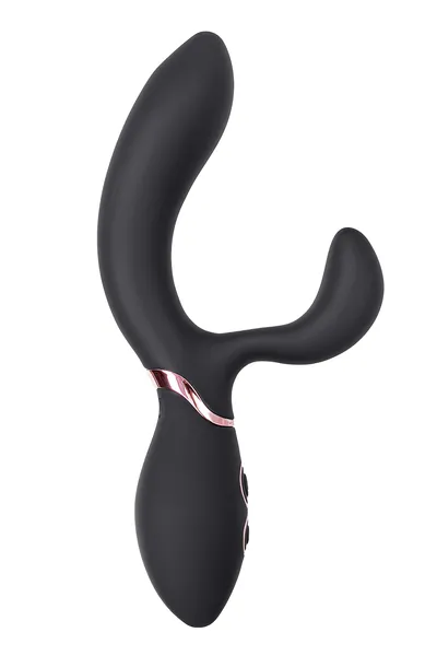 Vibrator-zec vaname D-Splash Avalanche, silikon, Crna, 20,5 cm