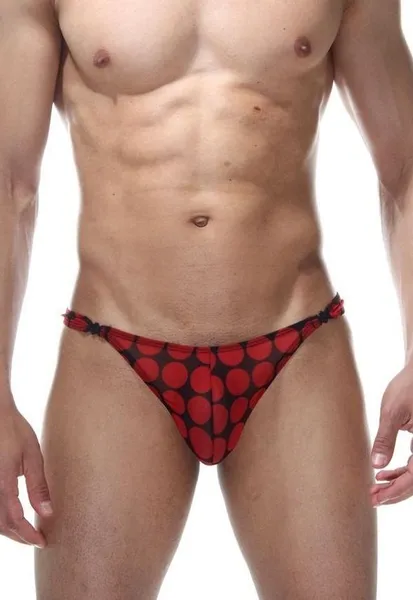 Muške gaćice u krupnom crvenom grašku