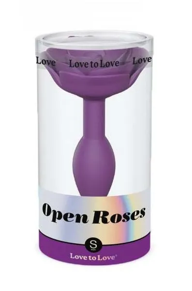 Analni čep Love to Love OPEN ROSES S-PURPLE RAIN
