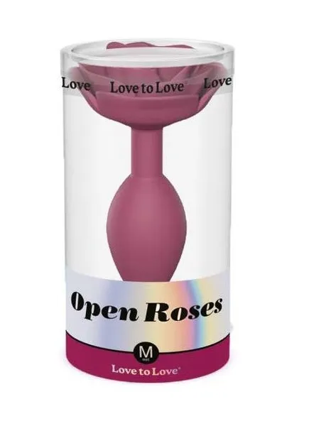 Analni čep Love to Love OPEN ROSES M-PLUM STAR