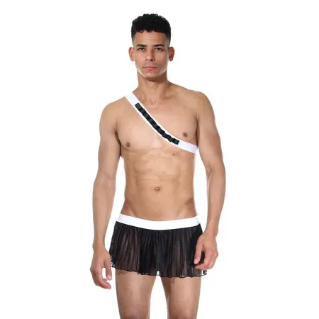 Crno-belo muško odelo za igru Hunter