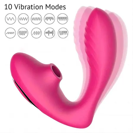 Vibracioni masažer za klitoris i tačku G Clitoral Sucking Vibrator OG Pink