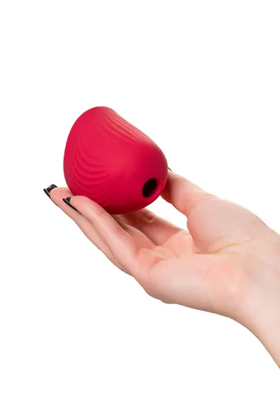 Vakuumski talasni stimulator klitorisa Kli bi Flovetta Birdie, silikon, crvena, 6,3 cm