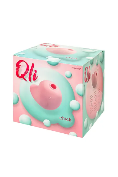 Vakuumski talasni stimulator klitorisa Kli bi Flovetta Chick, silikon, ružičasta, 6,1 cm