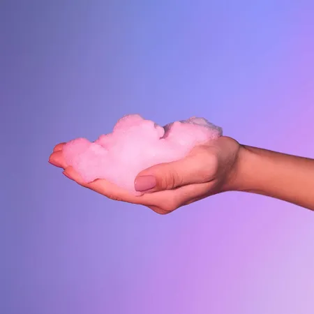 Массажная хрустящая пенка tickle my body cotton candy с ароматом сладкой ваты .