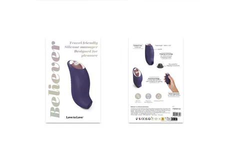 Vakuumski talasni stimulator Love to Love BELIEVER-MIDNIGHT INDIGO